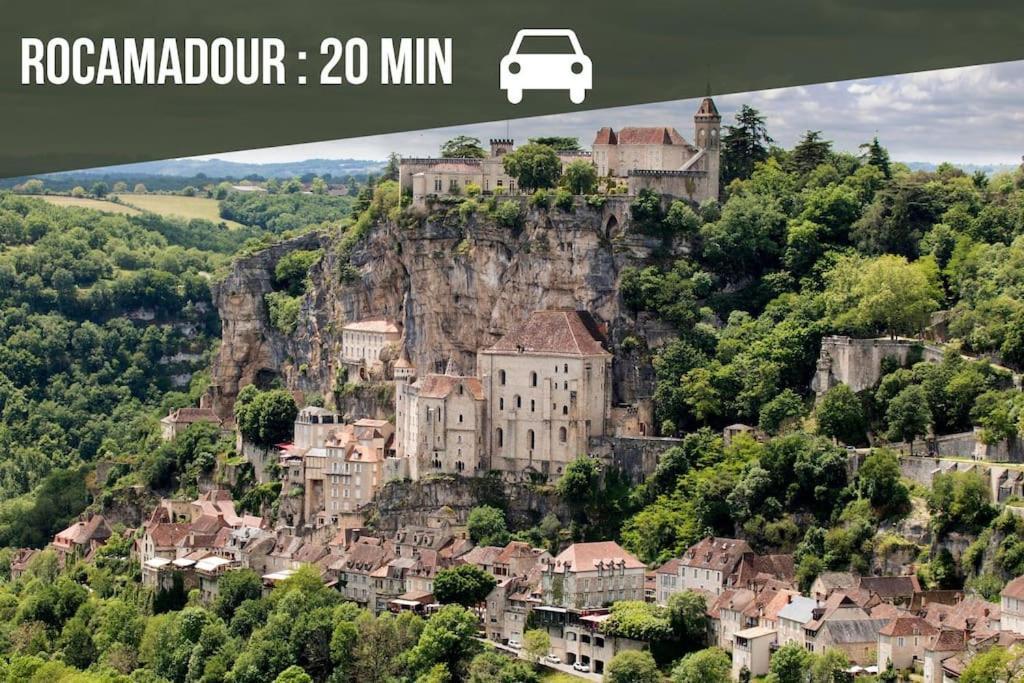 La Sagnarde, Maison En Pierre, Loubressac Eksteriør billede