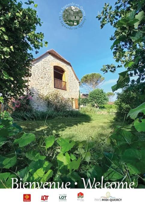 La Sagnarde, Maison En Pierre, Loubressac Eksteriør billede