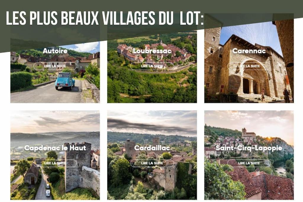 La Sagnarde, Maison En Pierre, Loubressac Eksteriør billede